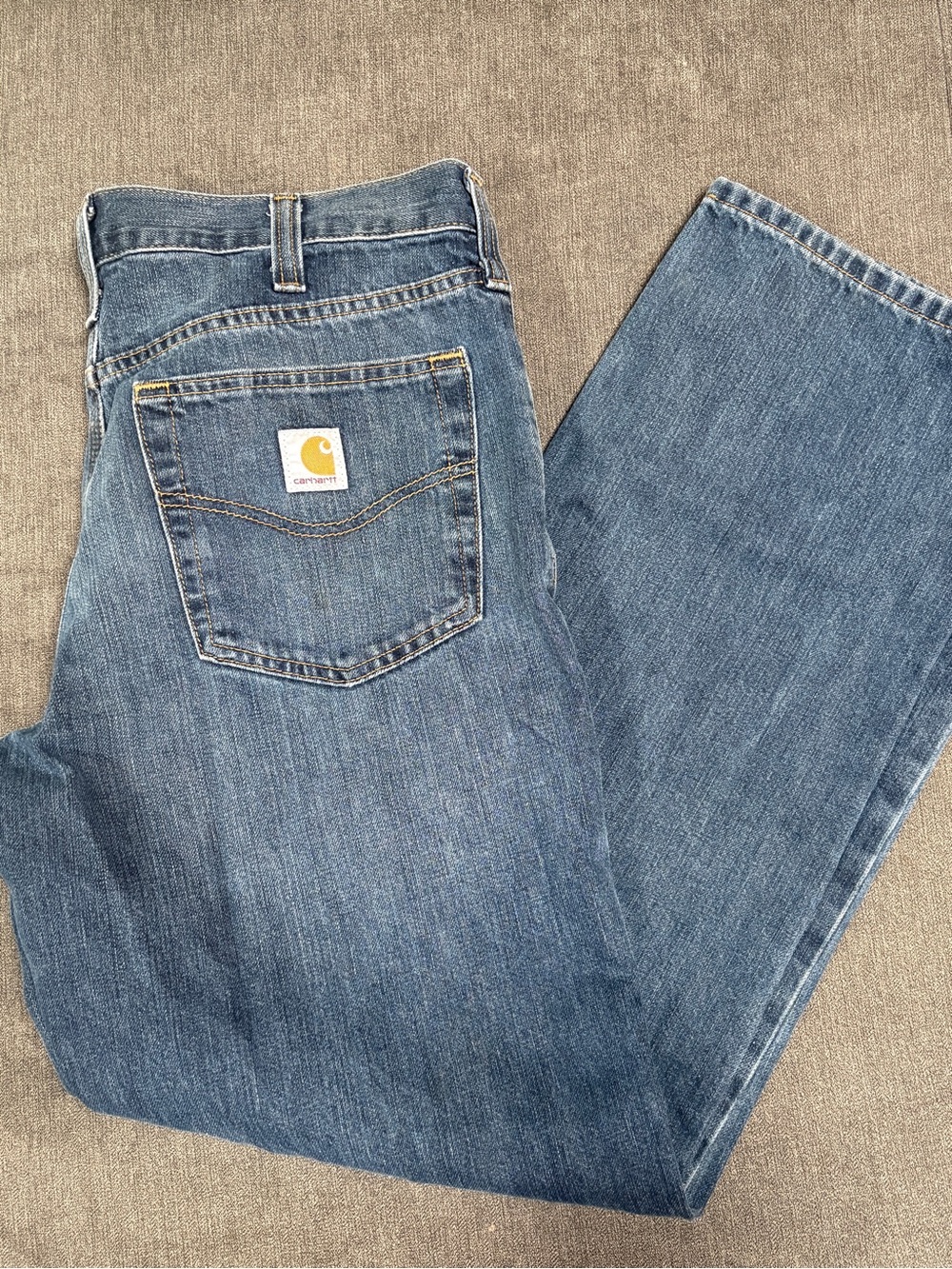 Carhartt Relaxed Fit Jeans 32x32 Straight Leg Medium Wash Denim